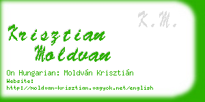 krisztian moldvan business card